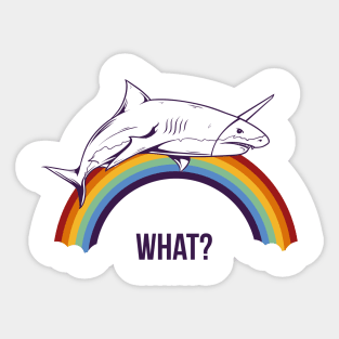 Unicorn Shark Sticker